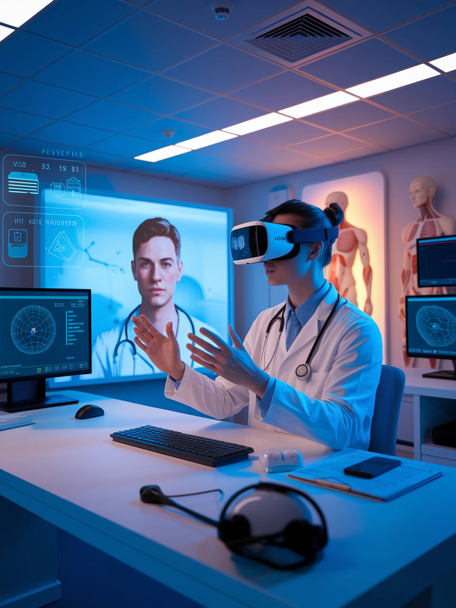 AI-Powered VR for Clinical Communication Training