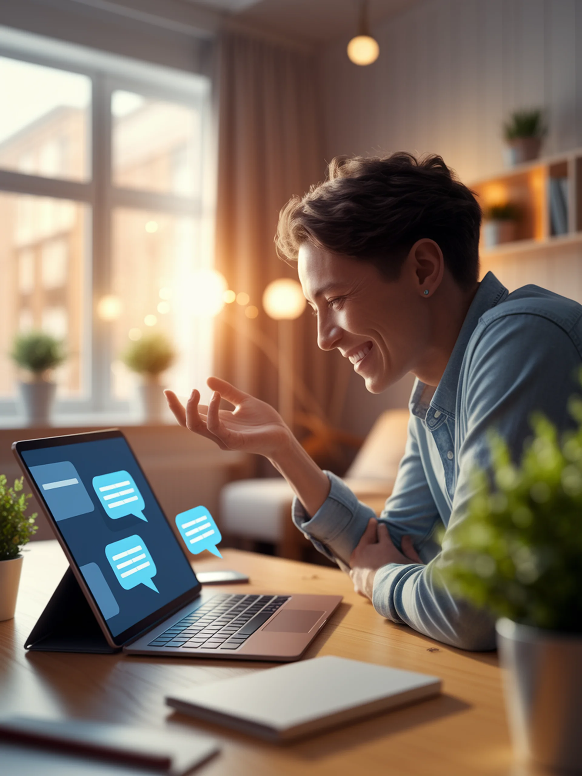 AI Conversations Boost Happiness
