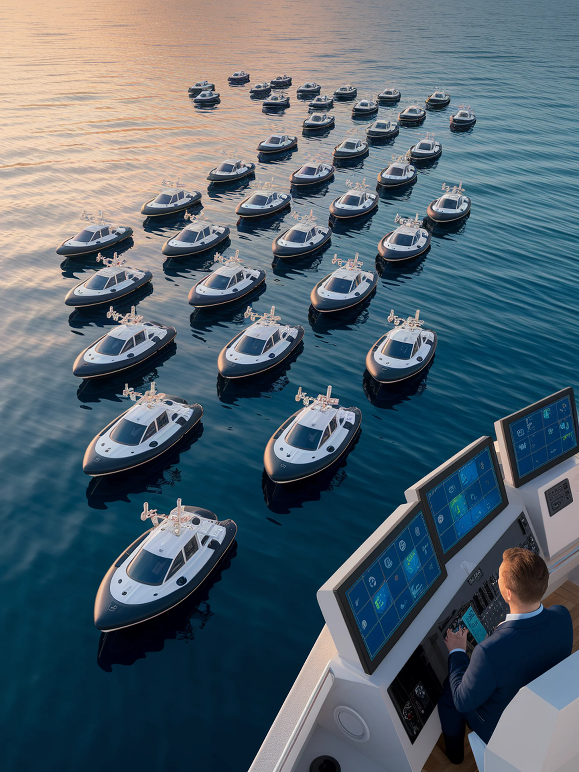 Human-Guided USV Swarm Intelligence